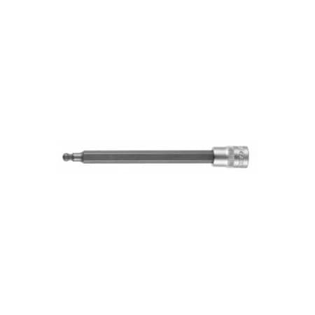 Holex Long Ball End Hex Bit Socket, 1/4 inch Dr, 4 mm 631743 4